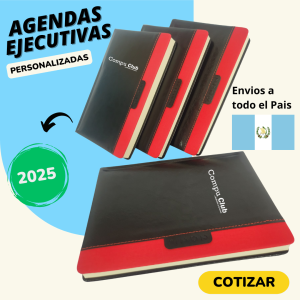 Agenda ejecutiva Negro/Rosa